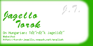 jagello torok business card
